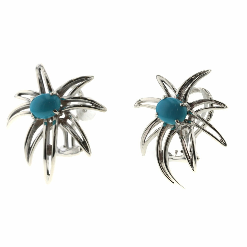 TIFFANY earrings fireworks silver 925 turquoise ladies &Co. - Picture 1 of 5